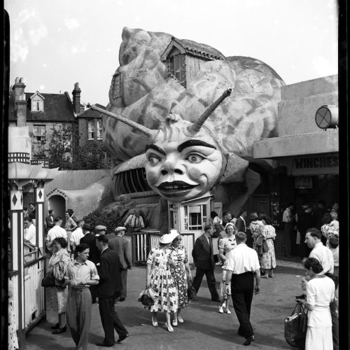 The Haunted Snail at Dreamland amusement park, Margate, Kent.